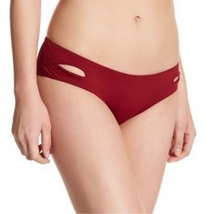 BECCA by Rebecca Virtue Henna Color Code Crossover Side Cutout Hipster  Bottoms